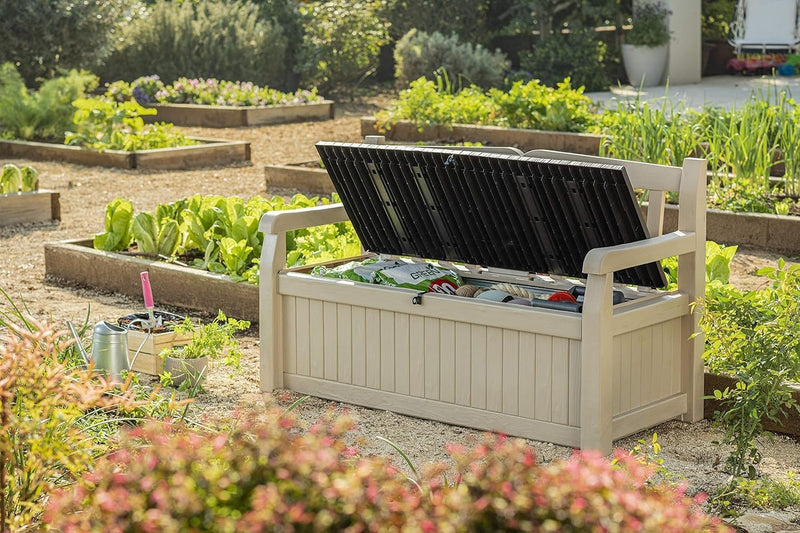 Bench 265L Outdoor 60% Recycled Garden Furniture Storage