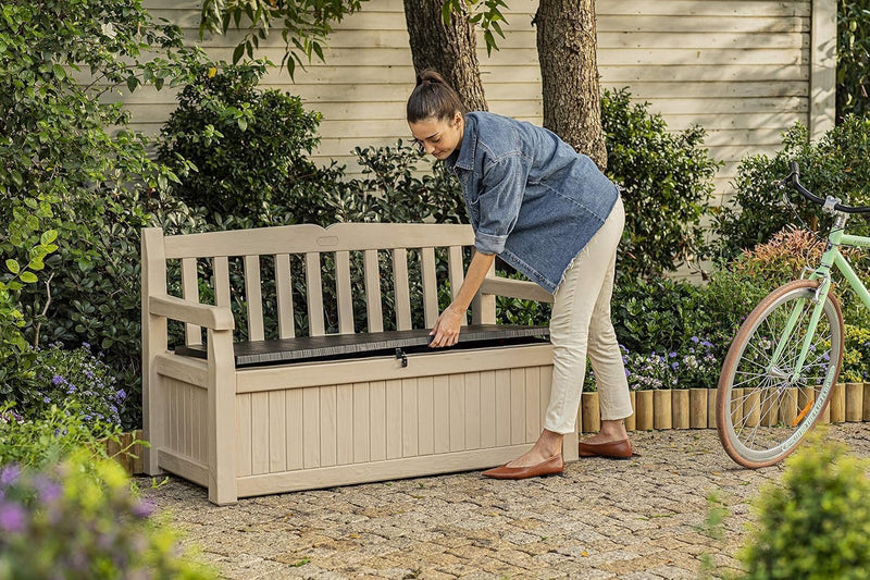 Bench 265L Outdoor 60% Recycled Garden Furniture Storage