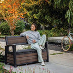Bench 265L Outdoor 60% Recycled Garden Furniture Storage