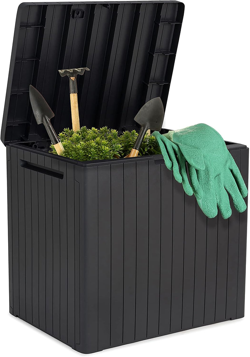 Bench Outdoor Storage Box Garden Furniture Graphite