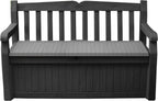 Bench Outdoor Storage Box Garden Furniture Graphite