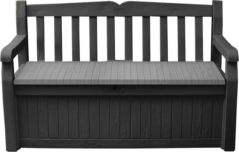 Bench Outdoor Storage Box Garden Furniture Graphite