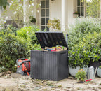 Bench Outdoor Storage Box Garden Furniture Graphite