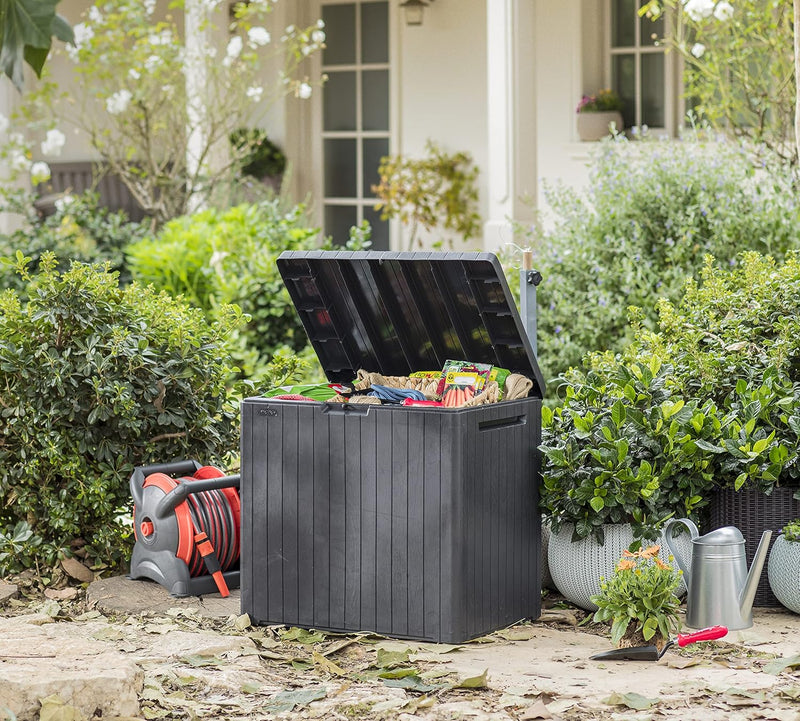 Bench Outdoor Storage Box Garden Furniture Graphite