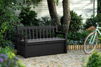 Bench Outdoor Storage Box Garden Furniture Graphite