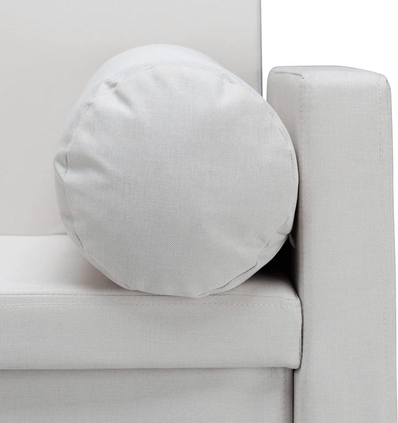 Bench Seat with Backrest Pillows Foldable Storage Ottoman