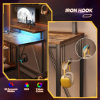L-Shaped Gaming Desk with RGB LED Lights