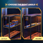 L-Shaped Gaming Desk with RGB LED Lights