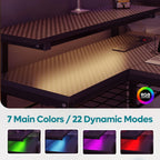L-Shaped Gaming Desk with RGB LED Lights