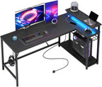 L-Shaped Gaming Desk with RGB LED Lights