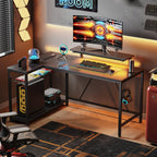 L-Shaped Gaming Desk with RGB LED Lights