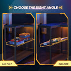 L-Shaped Gaming Desk with RGB LED Lights
