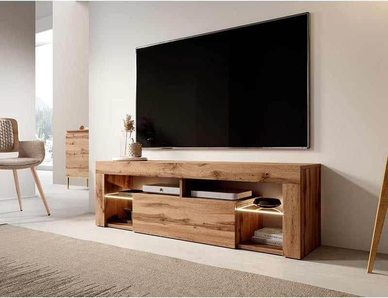 Bianko Modern TV Stand Cabinet 140CM LED