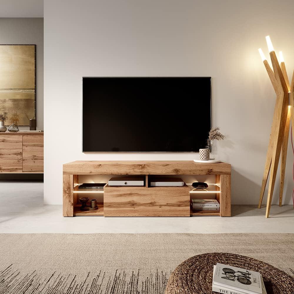 Bianko Modern TV Stand Cabinet 140CM LED