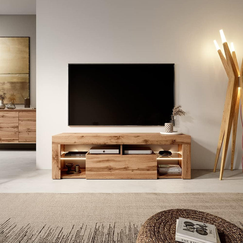 Bianko Modern TV Stand Cabinet 140CM LED