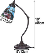 L30688 Tiffany Style Stained Glass Table Lamp Night