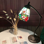 L30688 Tiffany Style Stained Glass Table Lamp Night
