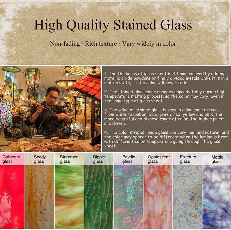 L30736 Rose Flower Tiffany Style Stained Glass Table