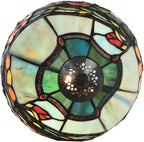 L30736 Rose Flower Tiffany Style Stained Glass Table