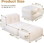 Big Bean Bag Chair for Adults 170"x80" Lounger