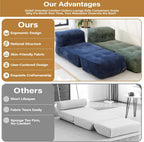 Big Bean Bag Chair for Adults 170"x80" Lounger