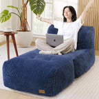 Big Bean Bag Chair for Adults 170"x80" Lounger