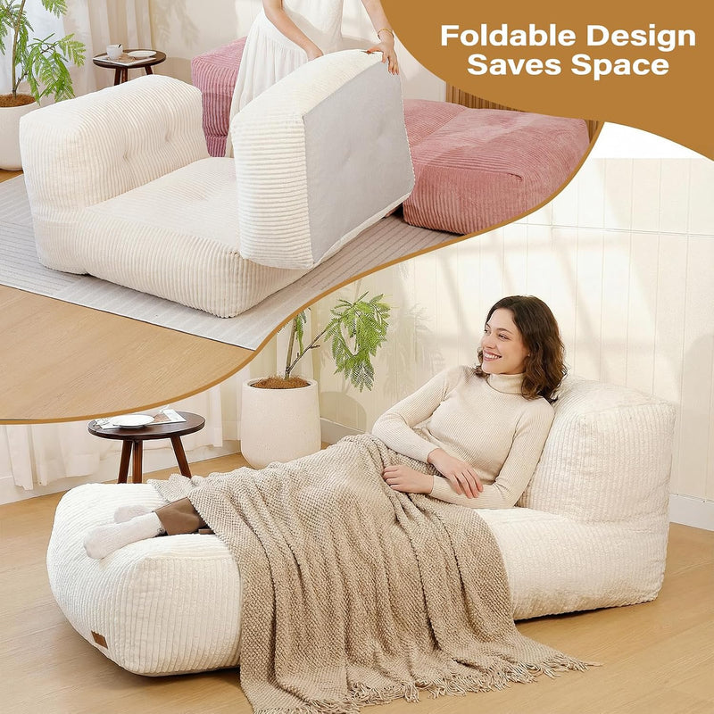Big Bean Bag Chair for Adults 170"x80" Lounger