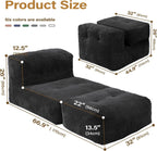 Big Bean Bag Chair for Adults 170"x80" Lounger