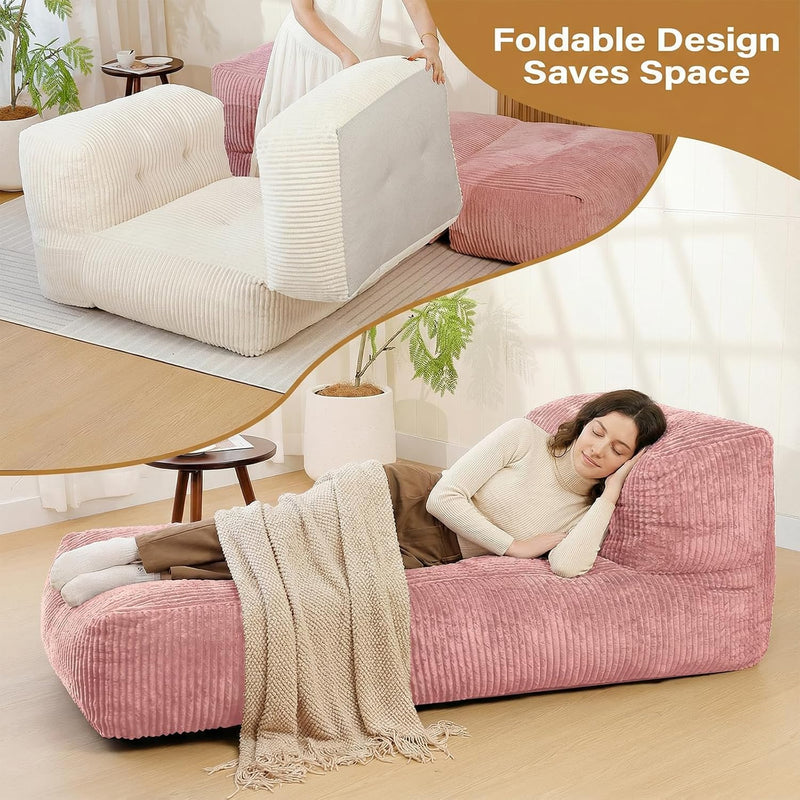 Big Bean Bag Chair for Adults 170"x80" Lounger