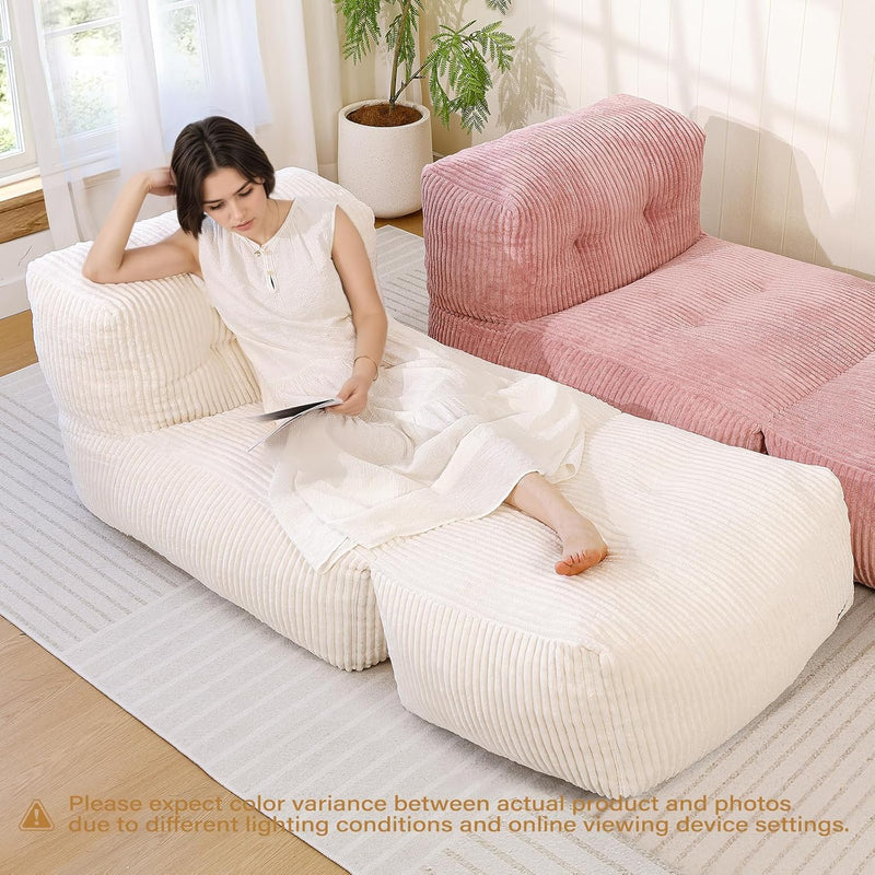 Big Bean Bag Chair for Adults 170"x80" Lounger