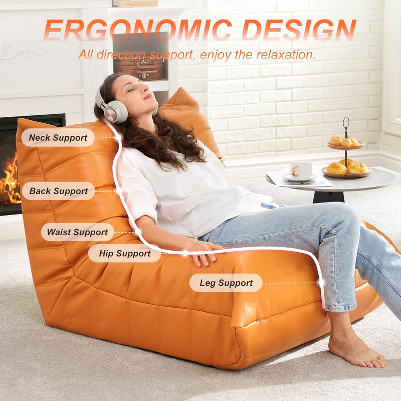 Big Bean Bag Chairs for Adults Fireside Beanbag