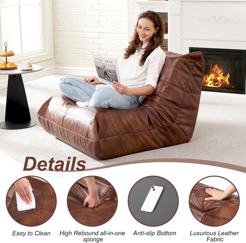 Big Bean Bag Chairs for Adults Fireside Beanbag