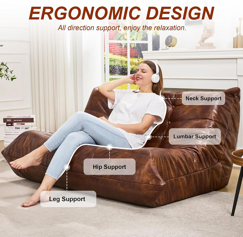 Big Bean Bag Chairs for Adults Fireside Beanbag