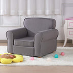 Big Kids Armchair Linen Fabric Toddler Sofa Chair