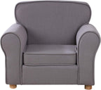 Big Kids Armchair Linen Fabric Toddler Sofa Chair