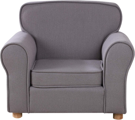 Big Kids Armchair Linen Fabric Toddler Sofa Chair