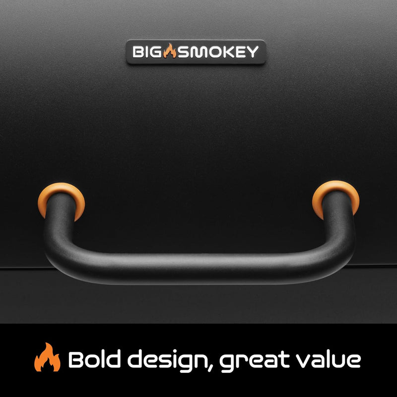 Big Smokey Barrel Bbq Portable Barbecue with Warming