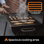 Big Smokey Barrel Bbq Portable Barbecue with Warming