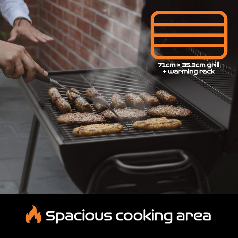 Big Smokey Barrel Bbq Portable Barbecue with Warming