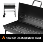 Big Smokey Barrel Bbq Portable Barbecue with Warming