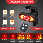 Bike Lights Back Rear Light with Horn USB