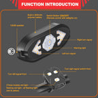 Bike Lights Back Rear Light with Horn USB