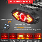 Bike Lights Back Rear Light with Horn USB