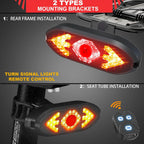 Bike Lights Back Rear Light with Horn USB