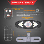 Bike Lights Back Rear Light with Horn USB