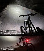 Bike Lights Set Front and Back USB C