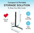 Bike Nook Bicycle Stand Portable and Stationary Space-Saving