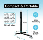 Bike Nook Bicycle Stand Portable and Stationary Space-Saving