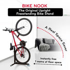 Bike Nook Bicycle Stand Portable and Stationary Space-Saving