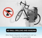 Bike Nook Bicycle Stand Portable and Stationary Space-Saving